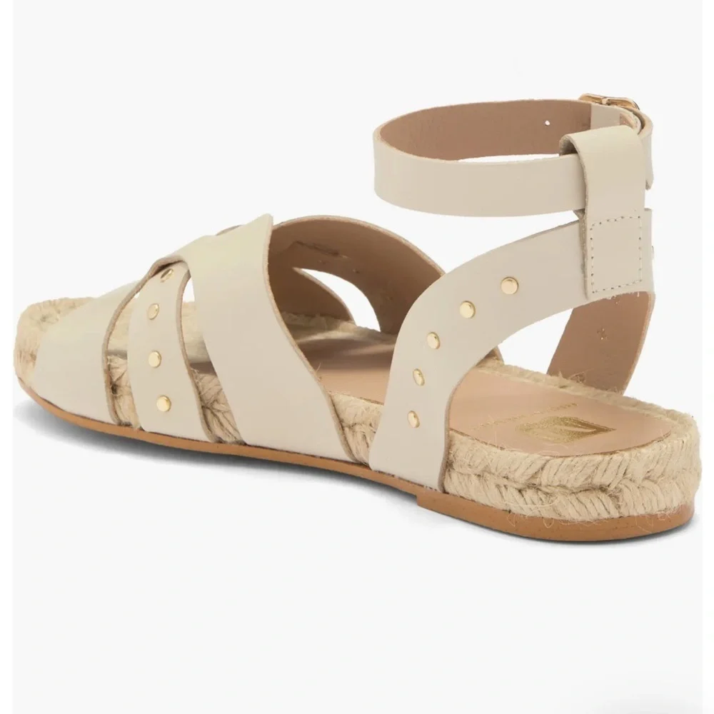 Bruno Magli Cream Espadrille Sandals